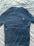 Hush Puppies【軟糯舒適】暇步士女裝秋季經(jīng)典簡(jiǎn)約全棉半袖線衣 墨藍(lán)色 L 曬單實(shí)拍圖