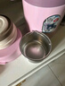泰福高（TAFUCO）保溫飯盒316不銹鋼上班族燜燒杯學(xué)生食品級保溫桶0.9L櫻花粉T2284 曬單實(shí)拍圖