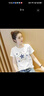 纖蕓沐短袖t恤女純棉夏季女裝寬松休閑短袖時尚國風半袖百搭體恤衫女 杏色（星星）常規(guī)短袖 M 曬單實拍圖