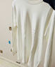 優(yōu)衣庫女裝柔滑彈力棉質(zhì)圓領(lǐng)T恤/長(cháng)袖基礎版型內搭新款480869 00 白色 S /155/80A 曬單實(shí)拍圖