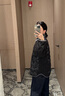 鴨鴨（YAYA）2025撞色襯衫領(lǐng)羽絨服女裝輕薄氣質(zhì)通勤假兩件短款羽絨小外套XH 粉色 M (160) 曬單實(shí)拍圖