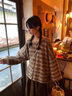 予瑾復(fù)古提花花朵毛衣開衫外套女2024春秋新款寬松慵懶針織衫上衣 提花開衫 S (建議100斤以內(nèi)) 曬單實(shí)拍圖