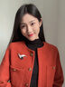 唐后（TH）閃耀之星胸針女高檔奢華精致胸花旗袍西裝配飾別針老師禮物女 牛仔藍(lán)色 曬單實(shí)拍圖