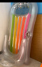 INTEX 58802充氣扶手靠背浮排水上休閑沖浪浮排兒童玩具 藍銀隨機發(fā) 曬單實(shí)拍圖