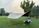 牧高笛（MOBIGARDEN）俊庭黑膠天幕 戶(hù)外露營(yíng)蝶形防曬遮陽(yáng)布防雨大空間黑膠天幕 俊庭黑膠天幕PO400 曬單實(shí)拍圖