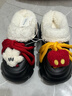 果殼（Gukoo）拖鞋女冬季迪士尼聯(lián)名新款加絨保暖女士居家棉拖鞋 米奇拖鞋 40-41 曬單實(shí)拍圖