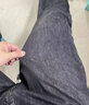 飛諾牛仔褲男寬松直筒休閑褲闊腿褲老爹褲加肥加大碼垂感長(zhǎng)褲男中年潮 8003-3黑色【中厚】無彈 38 曬單實(shí)拍圖