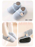 貝瑞加（Babyprints）寶地板襪秋冬加絨嬰兒襪子室內軟底學(xué)步襪套保暖隔涼柔軟 藍M 曬單實(shí)拍圖