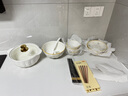 司晨碗家用新款陶瓷大號(hào)湯碗雙耳湯盆帶蓋創(chuàng)意喬遷高顏值餐具精致大碗 1個(gè)湯煲【純白】 曬單實(shí)拍圖