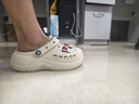 卡駱馳（CROCS）貝雅云彩女士洞洞鞋戶(hù)外休閑鞋|208186 冬日白-11S(含智必星) 36 (230mm) 37 曬單實(shí)拍圖