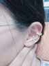 伊燦不對稱碎銀子耳骨夾輕奢小眾耳環(huán)女無耳洞耳夾高級感氣質(zhì)個性耳飾 碎銀幾兩金色耳骨夾套裝 曬單實(shí)拍圖