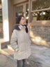 可茵（Keyin）羽絨棉服女中長(zhǎng)款2024冬季新款韓版寬松毛領(lǐng)連帽面包服棉衣外套女 圖片色 L 曬單實(shí)拍圖