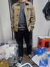真維斯（Jeanswest）牛仔外套男純棉2026春夏季新款寬松男士工裝夾克男款休閑男裝上衣 2201咖啡色 L (推薦120-145斤) 曬單實(shí)拍圖