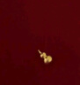 周大生黃金吊墜足金999葫蘆掛墜配頸繩古韻福祿吉祥福運送女友生日禮物 黃金葫蘆吊墜-【配頸繩,絨布袋包裝】 中版-5.03g 曬單實(shí)拍圖