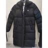 斐樂(lè )（FILA）女子長(cháng)款羽絨服冬季90%鵝絨長(cháng)袖保暖連帽運動(dòng)過(guò)膝開(kāi)衫外套上衣 深黑-BK L 曬單實(shí)拍圖