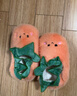 細細條（XIXITIAO）兒童棉拖鞋冬季男童女童保暖防滑可愛(ài)番茄親子毛絨棉鞋ins 西紅柿橘紅色 34-35（內長(cháng)約21.5cm） 曬單實(shí)拍圖