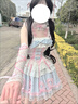 凱安尼（KAIANNI）【芙蝶戀曲】Lolita原創(chuàng  )全款洋裝jsk連衣裙蝴蝶結洛麗塔 薄荷粉大全套 S 80斤95斤 曬單實(shí)拍圖