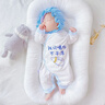優(yōu)奇嬰兒衣服新生兒純棉連體衣春秋初生兒0-3個(gè)月寶寶內(nèi)衣剛出生睡衣 【純款】小奶瓶+卡通藍(lán) 52cm 曬單實(shí)拍圖