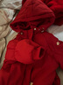 迪士尼寶寶寶寶羽絨棉服冬季嬰幼兒童加厚外套女棉襖過(guò)年服周歲女寶寶過(guò)年服 紅色 100 曬單實(shí)拍圖