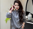 初語(yǔ)高克重衛衣半身裙女2025秋季新款毛巾棉搖粒絨休閑兩件套裝 深花灰 M 曬單實(shí)拍圖