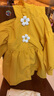 笛莎（DEESHA）笛莎童裝女童上衣2023年春裝女寶寶可愛(ài)立體小花裝飾風(fēng)衣 曬單實(shí)拍圖