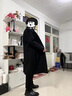 羅蒙（ROMON）雙面呢子羊毛大衣男中長(cháng)款感韓版羊毛呢風(fēng)衣冬季加厚羊絨外套 灰綠色 L 150-170斤 曬單實(shí)拍圖