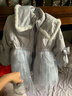 JELLYBABY杰里貝比女童羽絨服冬款中大童公主保暖外套冬季洋氣衣服兒童冬裝 藍色 140 曬單實拍圖