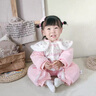 G.DUCKKIDS童裝嬰兒衣服秋冬新生兒連體衣寶寶冬裝加厚棉衣中式周歲服幼兒 粉色 66cm建議0-3個(gè)月8-12斤cm 曬單實(shí)拍圖