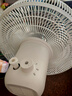 美的（Midea）電風扇落地扇臺扇家用大風量電扇宿舍輕音低噪臺式桌面兩用節(jié)能 【升級七葉強風  臺地兩用】象牙白 曬單實拍圖