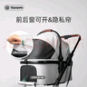 UPPAPETS Aroa plus寵物推車(chē)輕便折疊分離提籃可拆車(chē)載貓咪狗外出 Aroa plus可拆提籃 白灰色 磁扣 曬單實(shí)拍圖