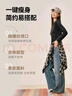 京東京造【10A抗菌T】長(cháng)袖t恤女衛衣25秋季新款打底衫 黑色 M 曬單實(shí)拍圖
