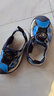 哈比熊（HOBIBEAR）兒童涼鞋夏季男童中大童包頭沙灘鞋百搭女童涼鞋JD70U78 藍色27碼 曬單實(shí)拍圖