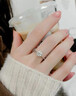 Grace Girl一克拉培育鉆石戒指女結定求婚鉆戒表白走心禮物送女友老婆 曬單實(shí)拍圖