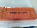 MITHAOL KUSC絲巾女真絲圍巾百搭100%桑蠶絲刺繡絲巾母親節(jié)生日禮物送媽媽長輩 蝶戀花橘色【送長輩生日禮物】 長方形155cm*35cm 曬單實(shí)拍圖