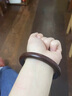 秦庭瀾境 QINTINLANJIN品牌印度小葉紫檀手鐲檀木手環(huán)女款貴妃鐲紅木首飾送女友送媽媽 內(nèi)徑54*厚8mm-小葉紫檀手鐲 曬單實(shí)拍圖