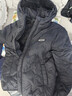 雪中飛【壓膠工藝】?jī)和鸾q服男女童秋冬季輕薄保暖外套黑色150 曬單實(shí)拍圖