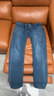 優(yōu)衣庫男女裝EZY DENIM牛仔褲水洗產(chǎn)品彈力長(cháng)褲新款479314 484331 484331/65寶藍色 M 曬單實(shí)拍圖