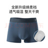 芬騰內褲男式2025年內褲中腰10A抑菌純棉底襠簡(jiǎn)約平角內褲4條裝 灰色/墨蘭/灰紫/藍色 4條 XL 曬單實(shí)拍圖