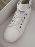 狄德拉牛皮高幫鞋女春夏百搭平底休閑小白鞋魔術(shù)貼軟底韓版簡(jiǎn)約顯瘦板鞋 白色(單里) 36 (230mm) 曬單實(shí)拍圖