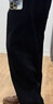 優(yōu)衣庫合作款/男裝女裝燈芯絨工裝褲/休閑褲褲子25秋冬新款479822 09 黑色 S /165/72A 曬單實(shí)拍圖