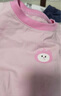 嘟嘟家【立體卡通】?jì)和绦銽恤夏季男童上衣半袖女童可愛(ài)夏裝舒適童裝 粉色 100 cm 曬單實(shí)拍圖