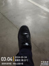 無肯皮鞋秋冬新款軟底布洛克牛津鞋加絨棉皮鞋商務(wù)正裝休閑鞋子男鞋 FH-舒履-667黑色單鞋 40 曬單實(shí)拍圖