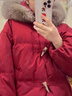 雅黛絲薇連衣裙新年戰袍紅色棉服外套女冬季2025新款韓系高級感兩件套裝裙 紅色棉服 M （棉服110-125斤） 曬單實(shí)拍圖