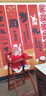 優(yōu)奇周歲女寶寶禮服嬰兒衣服公主裙抓周冠衣百日宴紅色蛇年新年連衣裙 曬單實拍圖