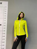 馬甲線(xiàn)運動(dòng)外套晨跑速干健身服戶(hù)外跑步修身上衣保暖防曬運動(dòng)服冬女款 熒光黃綠撞灰 M （105-115斤） 曬單實(shí)拍圖