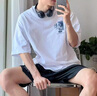 AEMAPE情侶T恤夏裝短袖2025新款夏季情侶裝衣服一女一男情侶款夏網(wǎng)紅 男白+女白[我們] M XL =男XL+女M 曬單實(shí)拍圖