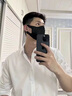長袖襯衫男純色職場商務休閑職業(yè)正裝男士婚禮伴郎襯衣簡約上衣服 黑色加絨 3XL 曬單實拍圖