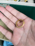 曼卡龍黃金戒指桃花源戒指古法粉綠漸變琺瑯夢(mèng)幻生日禮物七夕情人節(jié)禮物 13號(hào) 3.36g 曬單實(shí)拍圖