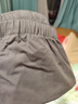 無(wú)印良品（MUJI）男式 水洗棉輕便褲男士長(cháng)褲子秋季款男裝直筒褲休閑 AE0YZA5A 深灰色 L (175/88A) 曬單實(shí)拍圖