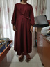 Mapping香港輕奢高端女裝春新款氣質(zhì)高級感婚宴禮服奢華氣質(zhì)高級連衣裙女 酒紅色 【現貨可退換】 3XL 曬單實(shí)拍圖